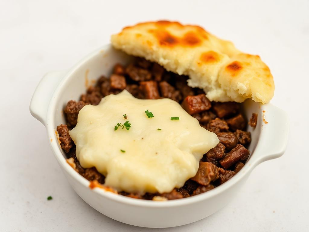 Escondidinho de Carne com Purê de Couve-Flor