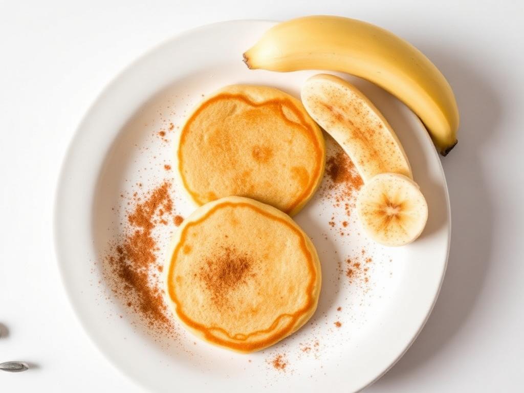 Panqueca Low Carb de Banana e Canela